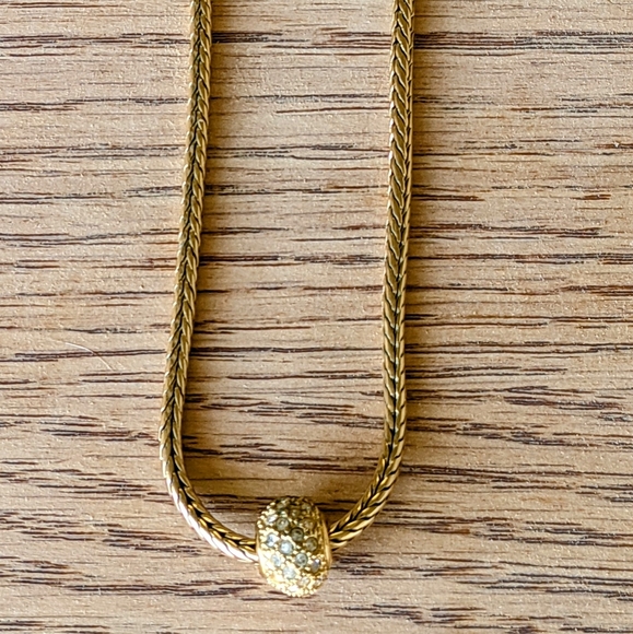 Pandora Jewelry Gold Chain Link Necklace With Beautiful Pandora